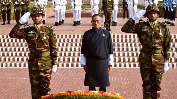 Bhutanese PM pays homage to Liberation War martyrs in Savar