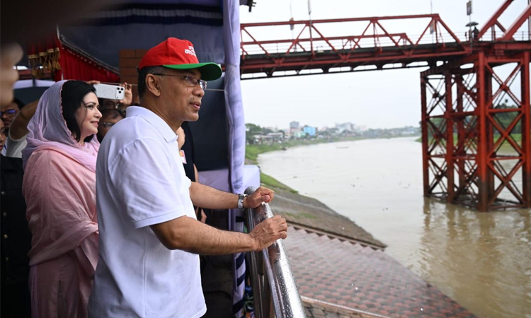 PM launches Surma riverfront beautification, flood protection project in Sylhet